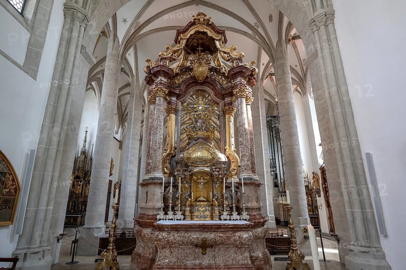 The Willibaldsgrab was created in the 16th century by Renaissance sculptor Loy Hering, Eichstätter Dom, Domplatz 8, Eichstätt, Upper Bavaria, Germany