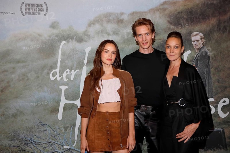 Emilia Schüle, Paul Boche and Jeanette Hain at a photocall on the occasion of the special screening of Der Heimatlose im AchtBerlin in Berlin on 24.8.2026