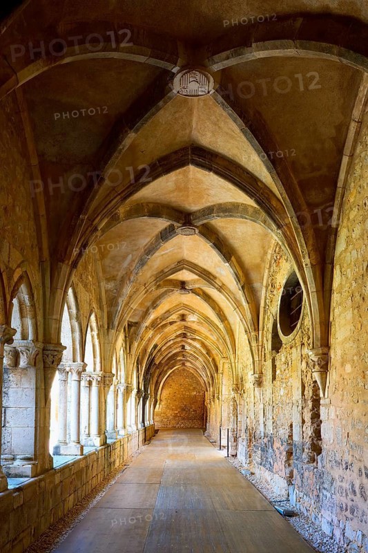 Church and Convent of Saint Francis, Cloister, Santarem, Ribatejo, Portugal