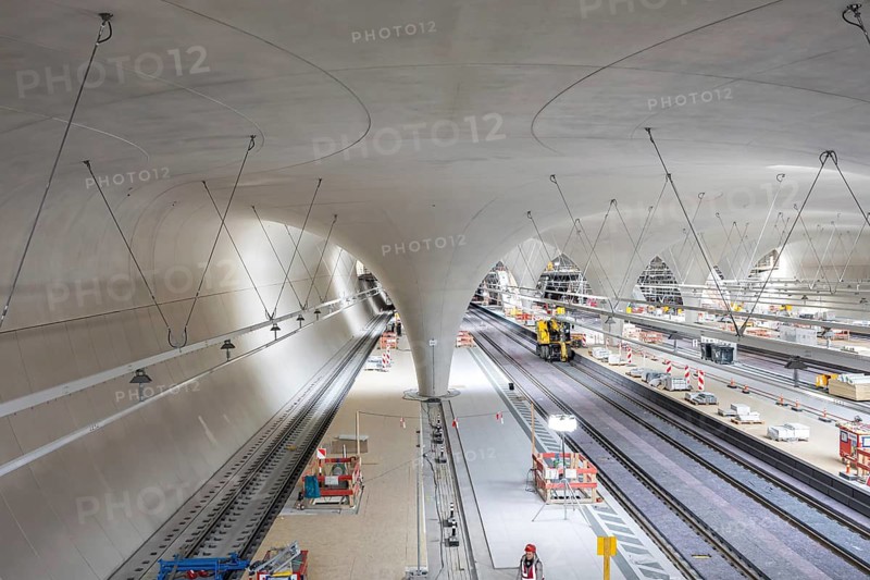 Stuttgart Station 21 Tunnel Construction site new main station platform in Stuttgart, Germany