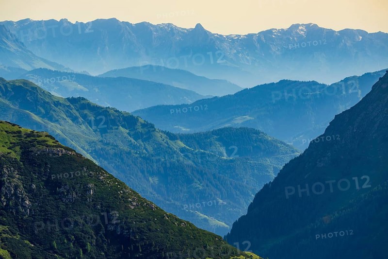 View of mountains on the Grossglockner High Alpine Road in the Alps, Heiligenblut, Carinthia, Austria