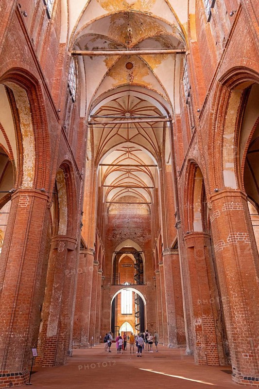 Interior view, St. George Church, Wismar, Mecklenburg-Western Pomerania, Germany