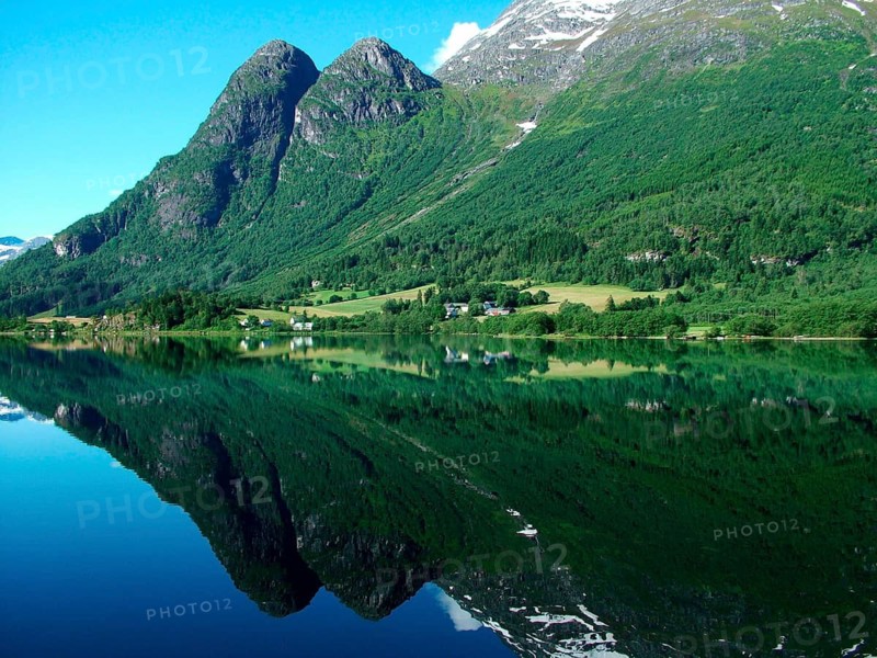 Geography, travel, Oldevatnet, Oldedalen, lake, mountains, Norway. Geography, Travel, Sea, Mountains, Norway, NORWAY