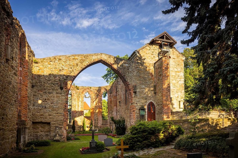 Nicolaikirchruine with cemetery, Bautzen, Saxony, Germany