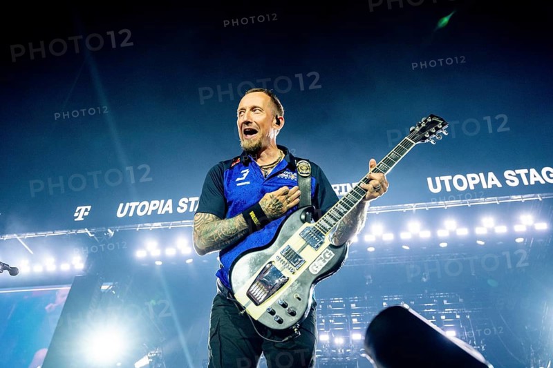 Nürburg, 06.06.26 - Michael Poulsen, singer and guitarist of the Danish metal band Volbeat, performing at Rock am Ring 2026 at the Nürburgring race track race track