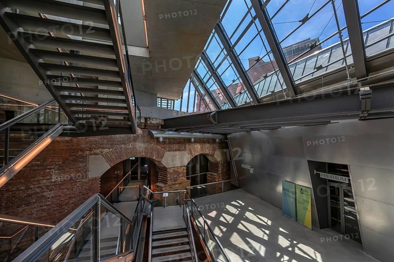 Staircase from the Museum Documentation Center, Documentation Center Reichsparteitagsgelände, Bayernstr. 110, Nuremberg, Middle Franconia, Bavaria, Germany