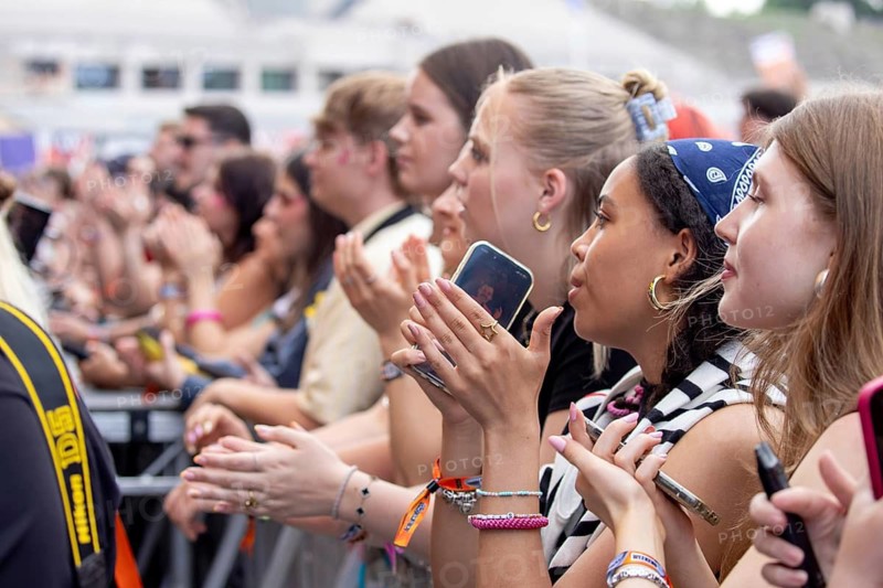 Festival visitors at the Lollapalooza Festival at the Olympic Site, Berlin, 18.07.2026