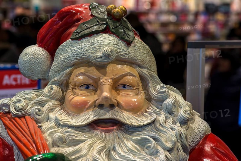 Face of a Santa Claus figure, Enschede, the Netherlands