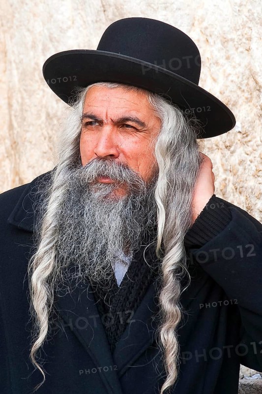 Israel, Jerusalem, bearded old man, Jew, Western Wall, Middle East