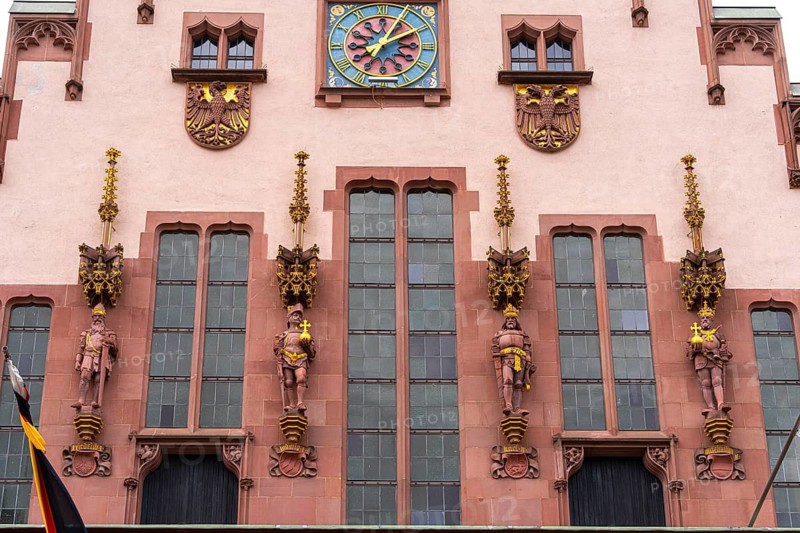 Detailed photo, The Old Town Hall on Frankfurt's Römerberg, Hesse, Germany