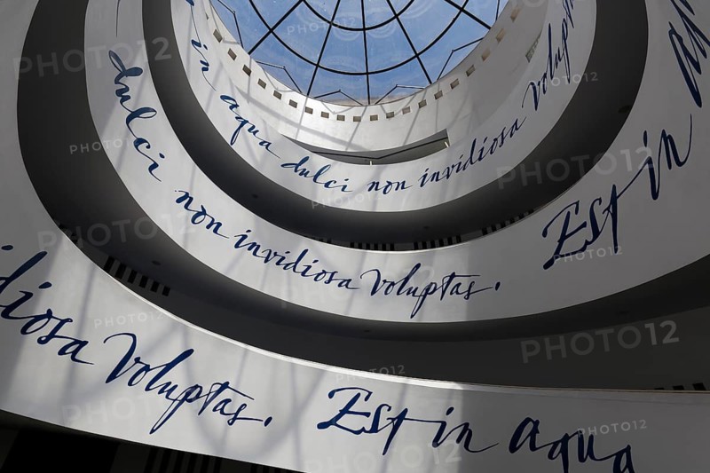Chiaia metro station, light shaft, design architect Uberto Siola, art subway, Metrò dell'Arte, Naples, Campania, Italy