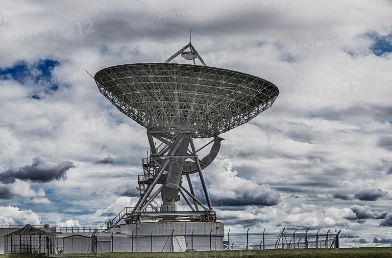 A satellite dish at the Warkworth Satellite Earth Station, Auckland, New Zealand