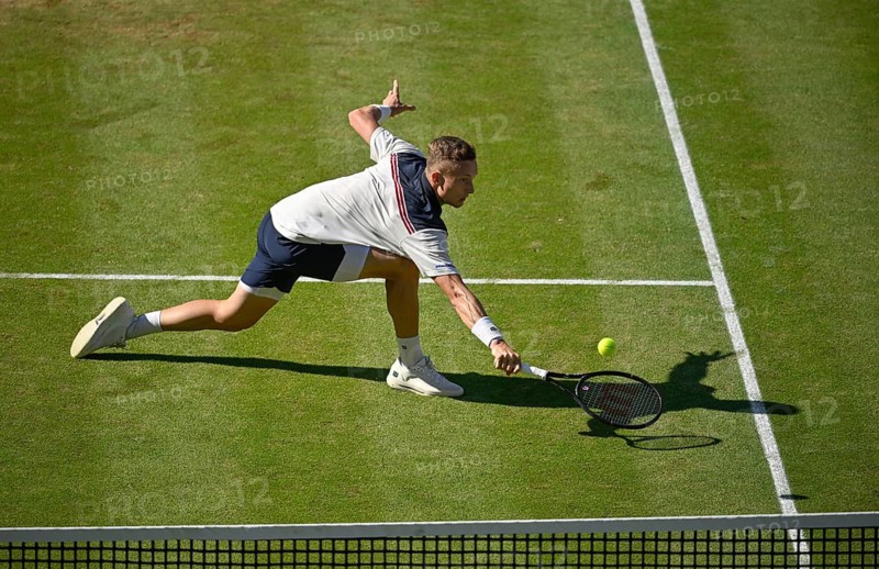 Jiri Lehecka (CZE) at the BOSS Open 2026, ATP 250 tennis tournament, grass court tournament, Stuttgart, Baden-Württemberg, Germany
