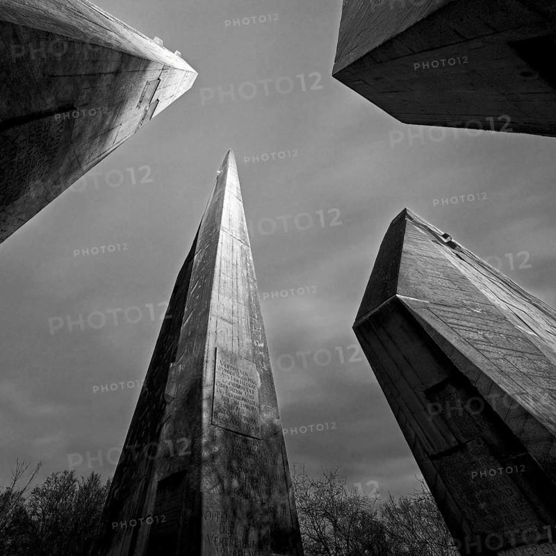 Friedland Memorial Hall, memorial to German returnees and expellees in the evening, Friedland, Lower Saxony, Germany