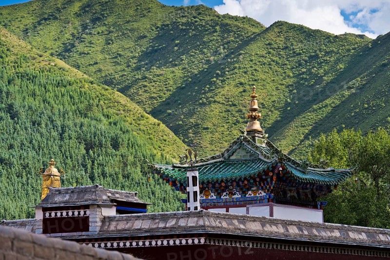 Labrang Tibetan Buddhist Monastery, Xiahe, in Gannan Tibetan Autonomous Prefecture, Gansu Province, China