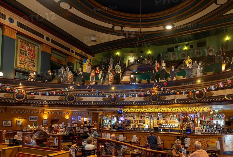 Interior The Playhouse theatre and cinema now Wetherspoon pub, Colchester, Essex, England, UK architect John Fairweather 1929