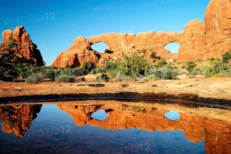 The Windows, Utah, USA, Arches National Park, erosion, sandstone, the windows, sandstone arch, Arches National Park, Ark NP, UTAH, USA