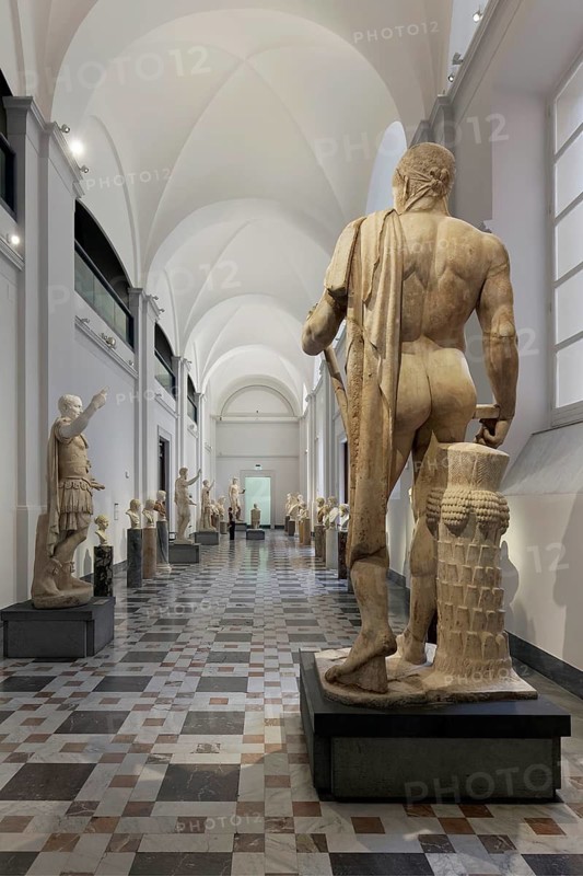 Room with Roman Sculptures, Farnese Collection, Naples National Archaeological Museum, Museo Archeologico Nazionale di Napoli, MAN, Naples, Province of Campania, Italy