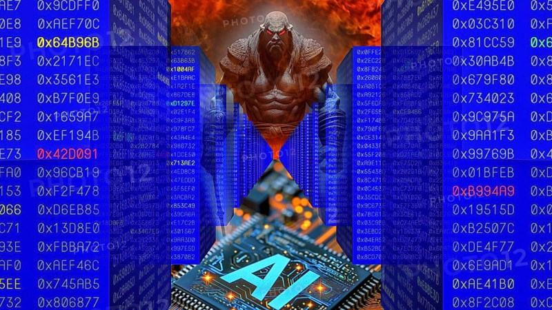 Icon photo, threat from AI, ChatGBT, OpenAI, chatbot, questionable and dangerous artificial intelligence, IT system, computer science, industry, IT technology, computer system, software, Microsoft, silicon brain, thinking machine, creativity, new wonder of the world, Einstein replacement, problem intelligence, AI research, voice robot, algorithm, AI threat, AI tools, AI tools, Internet of Things