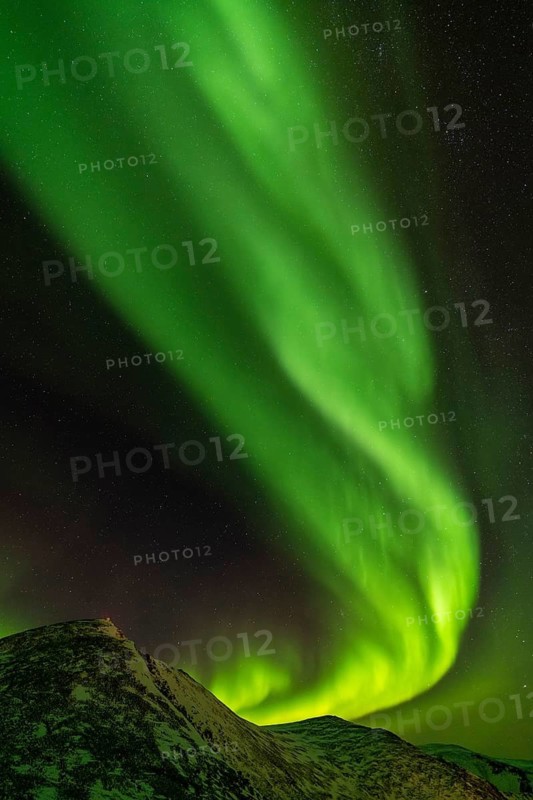 Northern Lights (Aurora borealis), Söröya, Finnmark, Norway, December 2018