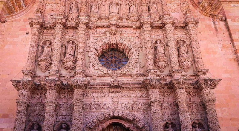 Cathedral Our Lady of the Assumption of Zacatecas, Catholic Basilica in Zacatecas historic center