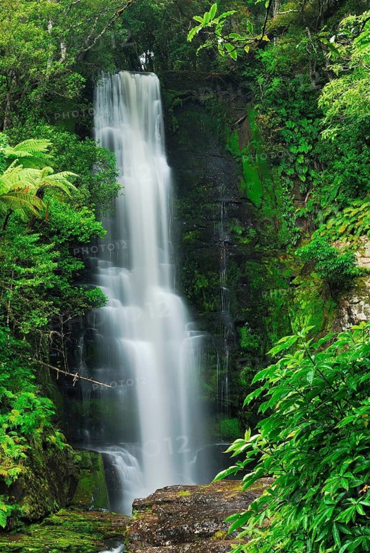Mac Lean Falls, Catlins Forest Park, Otago, South Island New Zealand, Otago, South Island, New Zealand