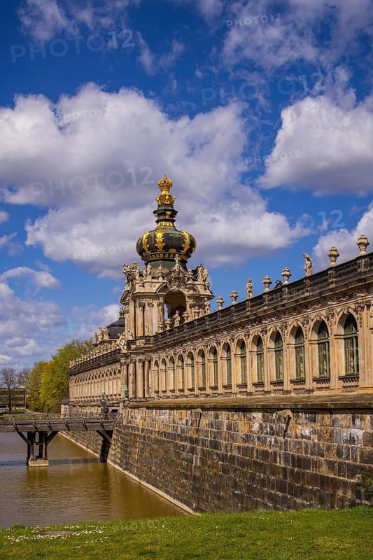 Dresdner Zwinger, Kronentor, Dresden, Saxony, Germany