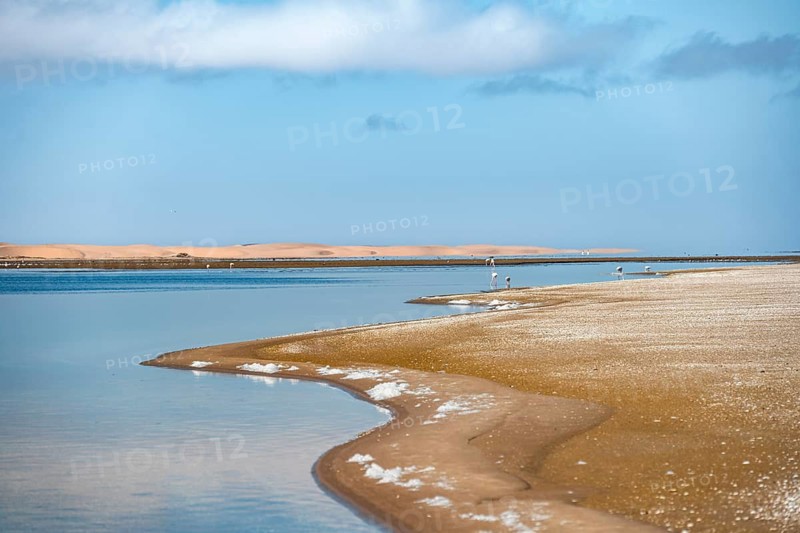 Sandwich Harbour Lagoon Beach, Impressive Desert Landscape, Namib Naukluft Park, Namib Desert, Namibia
