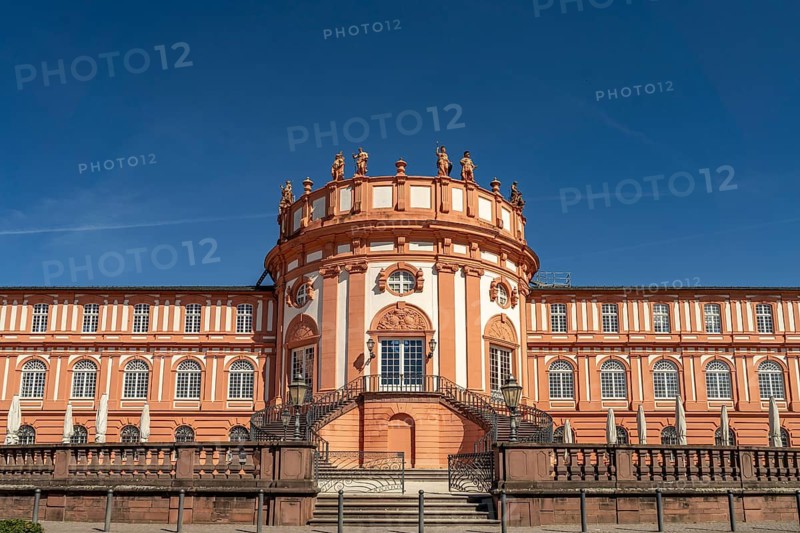 The baroque Biebrich Palace in Wiesbaden, Hesse, Germany