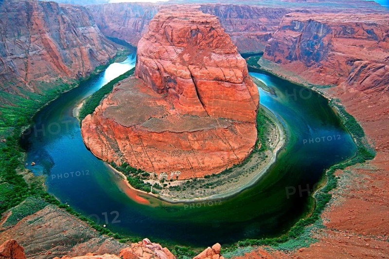 United States, Michigan, Horseshoe Bend, Canyon, River, United States