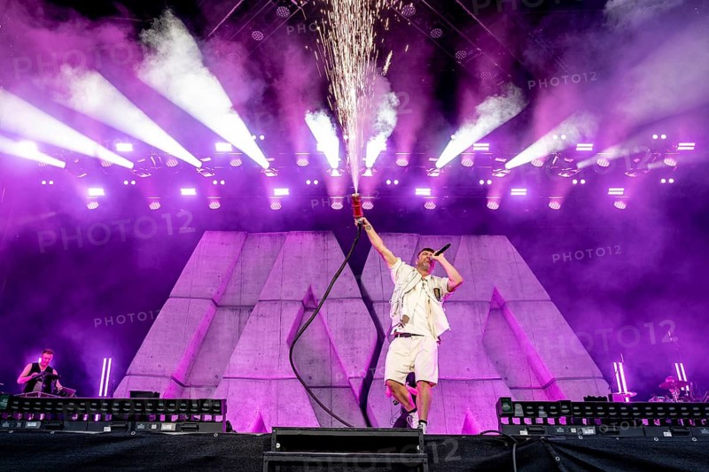 Marteria with spark sprayer live at Rock im Park on Zeppelin Field in Nuremberg on 05.06.2026