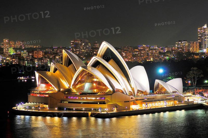 Night view, Sydney Opera at night, Sydney, New South Wales, Australia