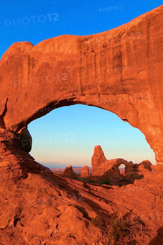 The Windows, Window Arch, Window Arch, Bridge, Utah, USA, Arches National Park, Silhouette, Erosion, Sandstone, Arches National Park, United States