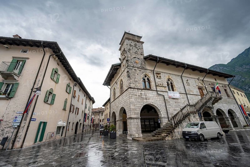 Historic Town Hall in Piazza Municipio, Old Town, Venice, Friuli-Venezia Giulia, Italy