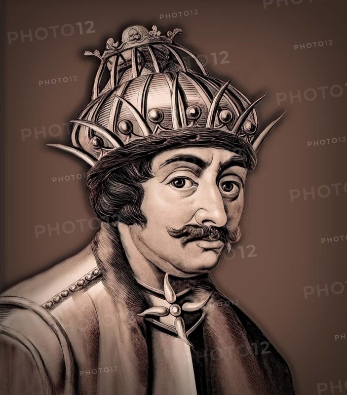 Theodoric the Great, Flavius Theodericus Rex, ca 454-526, king of the Ostrogoths from the Amali family, regent of the Visigoths and Italy, digitally edited