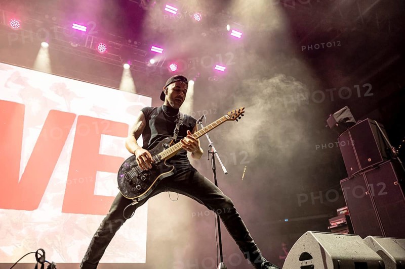 Guitarist Jeff Sahyoun from the US post-hardcore band Letlive on the Orbit Stage during the Rock im Park Festival on the Zeppelin Field in Nuremberg, Germany on 05.06.2026