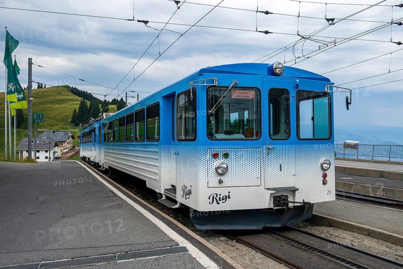 Arth Rigi Railway Railcar, Rigi Staffel, Arth, Switzerland