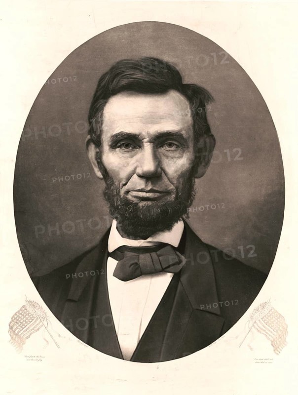 Abraham Lincoln (born 12 February 1809 near Hodgenville, died 15 April 1865 in Washington, D.C.) served as the 16th President of the United States of America from 1861 to 1865. First elected in 1860, he was re-elected in 1864 for a second term. He was the first President from the Republican Party and the first to be assassinated, an authentic, digitally restored reproduction of a 19th-century original, exact date of the image unknown, historical