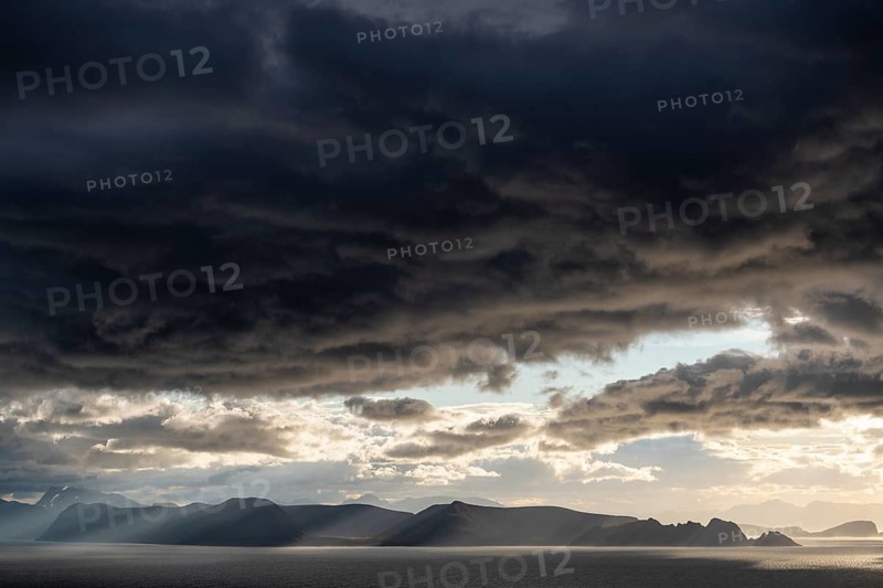 Lighting over the Norwegian European Sea, Söröya, Finnmark, Norway, September 2018