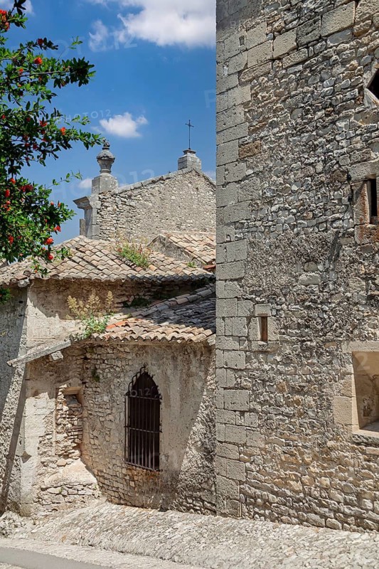 Medieval upper town of Vison-la-Romaine, Provence, France
