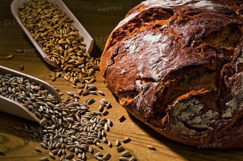 A loaf of bread. Healthy diet with fresh baked goods, Austria