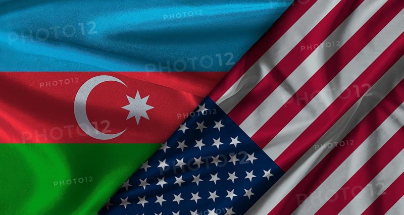 Bilateral relations between Azerbaijan and United States. Flag of Azerbaijan and United States
