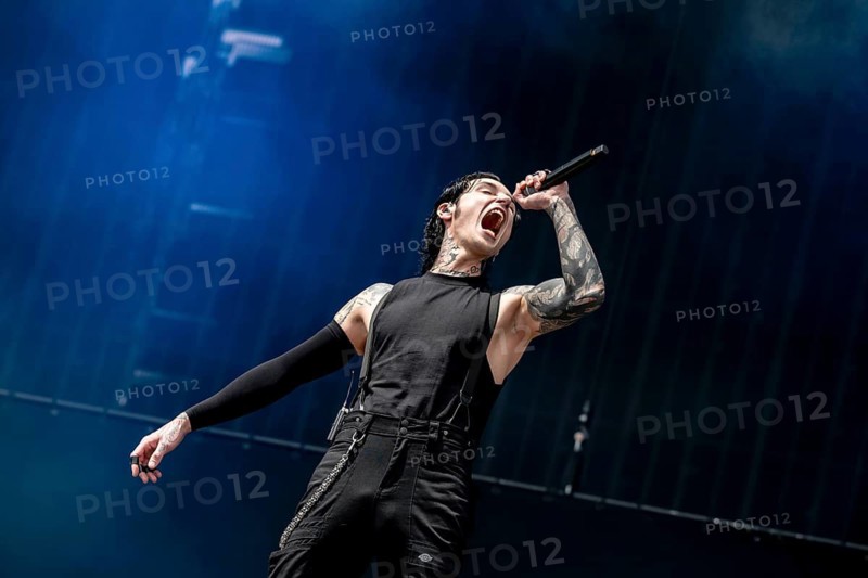 Andrew Andy Biersack, singer of Black Veil Brides live at Rock im Park on Zeppelin Field in Nuremberg on 06.06.2026