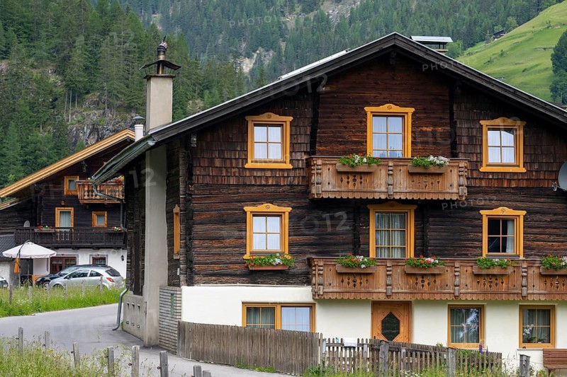 Village views in Winkl, Bauernhaus, Heiligenblut, Carinthia, Austria