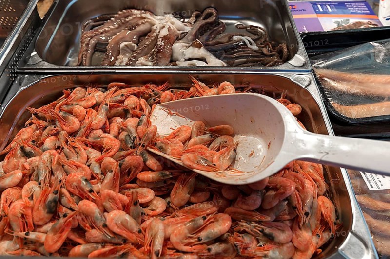Crabs (Brachyura) at a weekly market market, the Netherlands