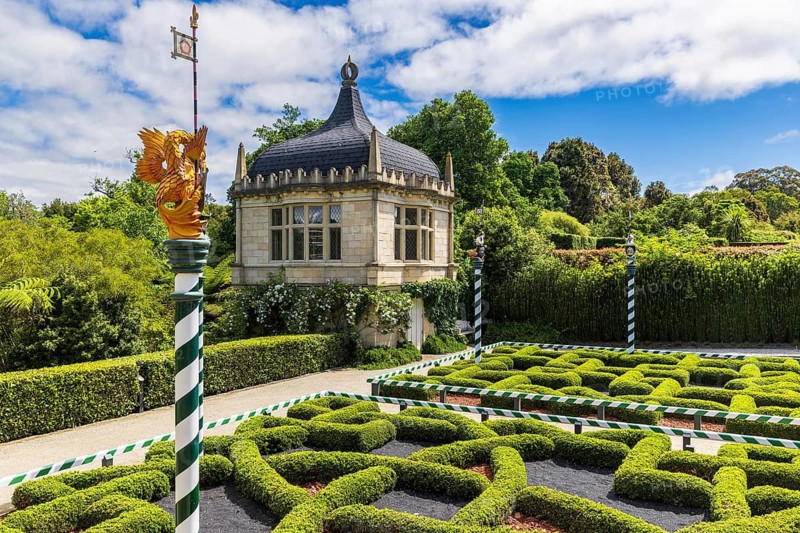 The Tudor Garden, one of the enclosed gardens at Hamilton Gardens, Waikato, New Zealand