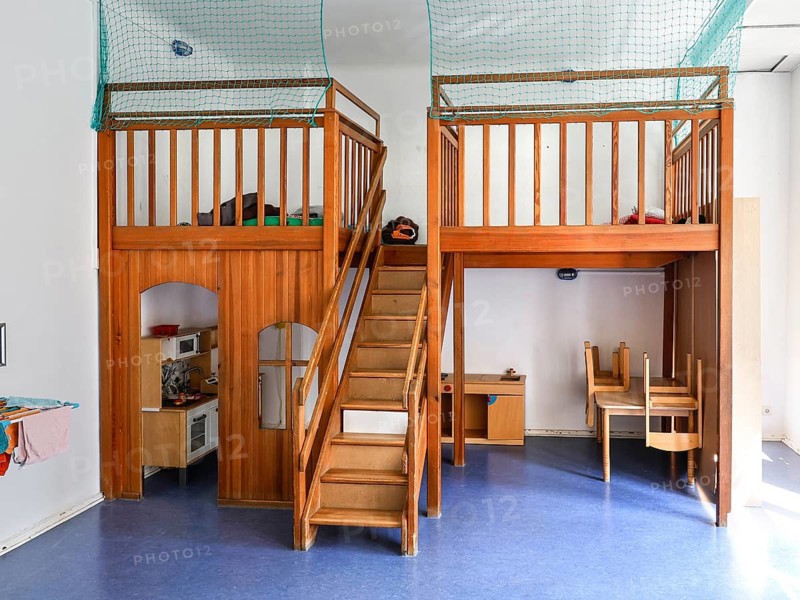 Bunk bed in a daycare center, Berlin, 11.08.2026, Germany