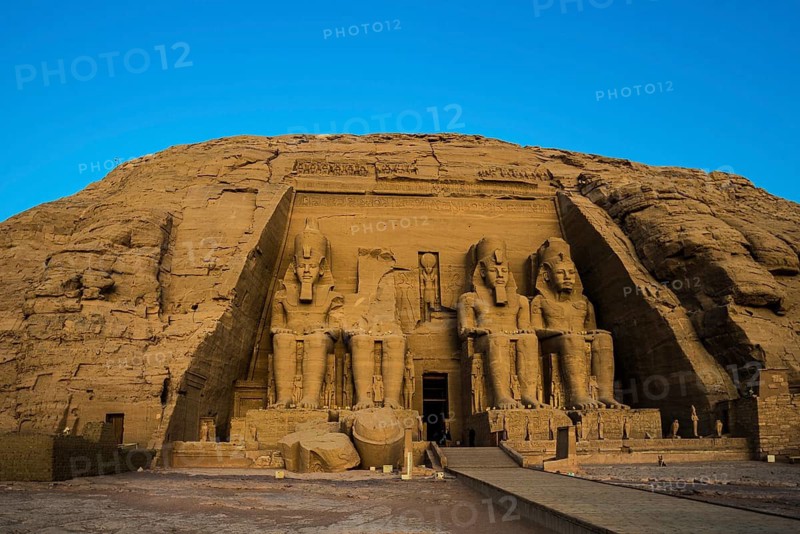 Abu Simbel temple, Pharaoh Ramesses II, sunrise, UNESCO World Heritage Site, Luxor, Egypt