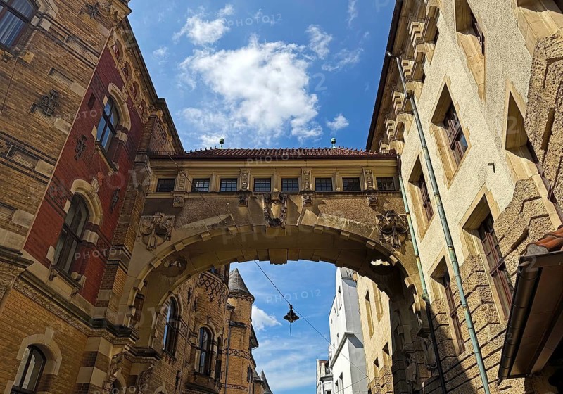 Bridge of Sighs, historic crossing over the Bay Road based on the Venetian model, Free Hanseatic City of Bremen, Germany