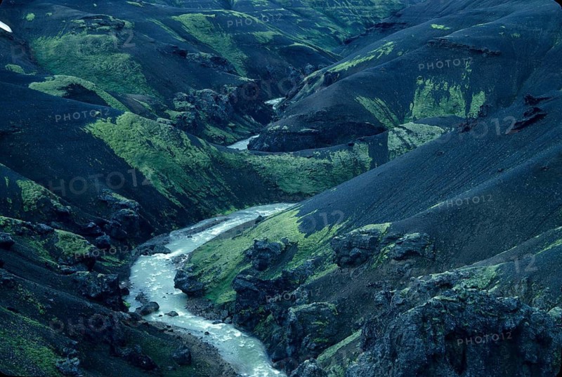 Lavacanyon in Kerlingarfjäll, Iceland, highlands, desert, Kjälur highlands, Kerlingarfjäll, meltwater